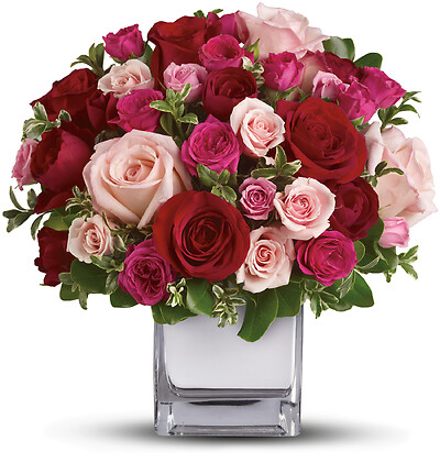 Love Medley Bouquet with Red Roses