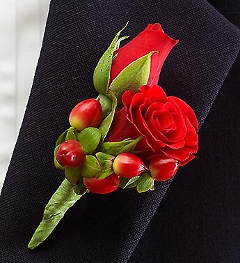 All Red Ring Bearer Boutonni&amp;egrave;re